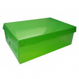 Pudełko na buty z pokrywką S zielony