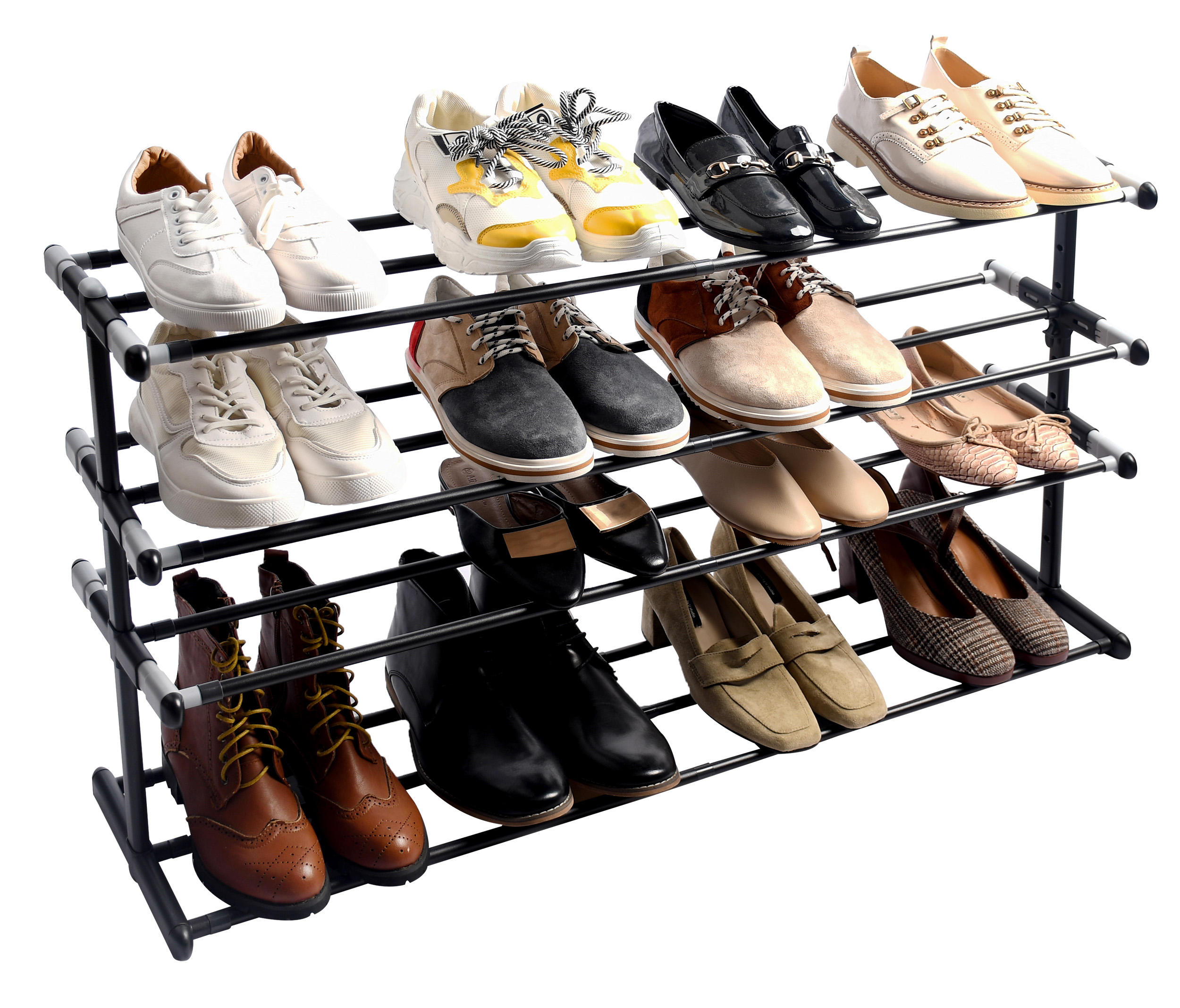 Regulowana półka stojak na buty Diana 4 poziomy