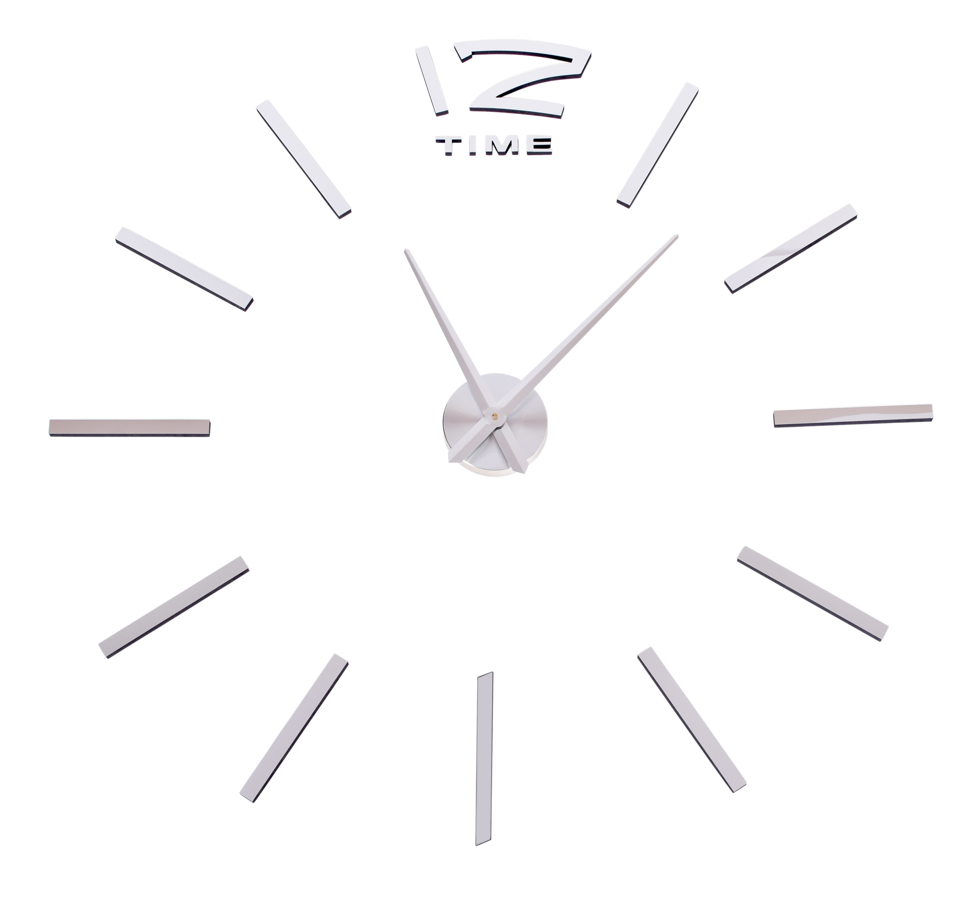 Zegar ścienny Diy Apis 65-120 cm srebny 3D