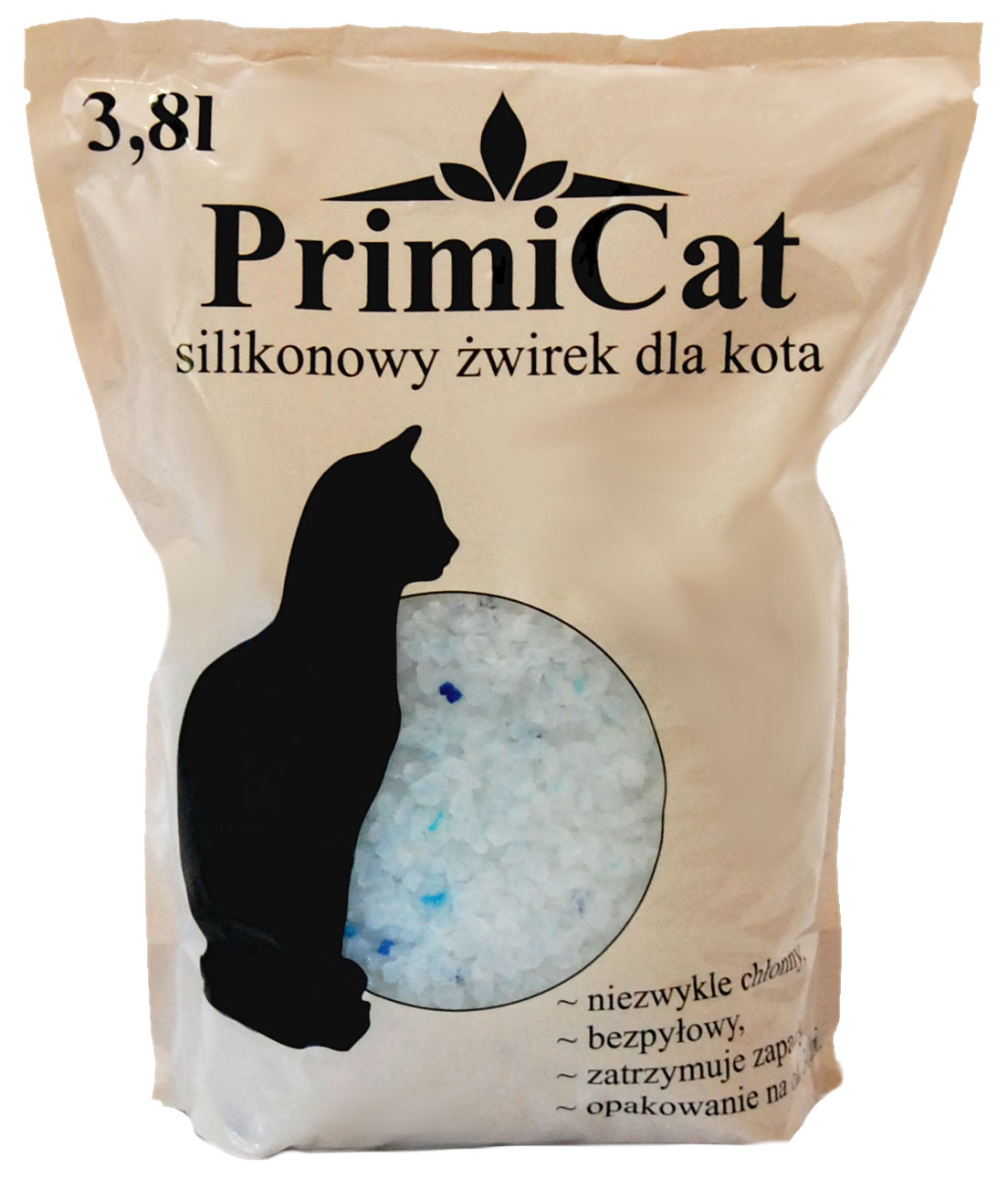 Silikonowy żwirek dla kota PrimiCat 5 x 3.8L = 19 litrów