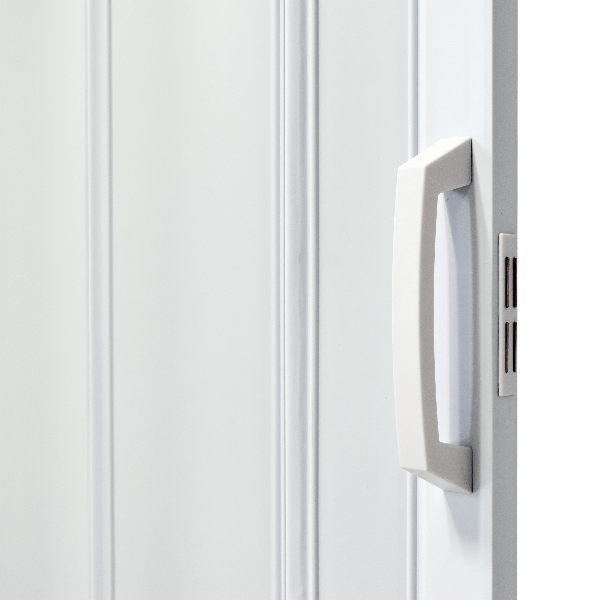 Drzwi harmonijkowe 004-100-06 biały mat 100 cm klamka