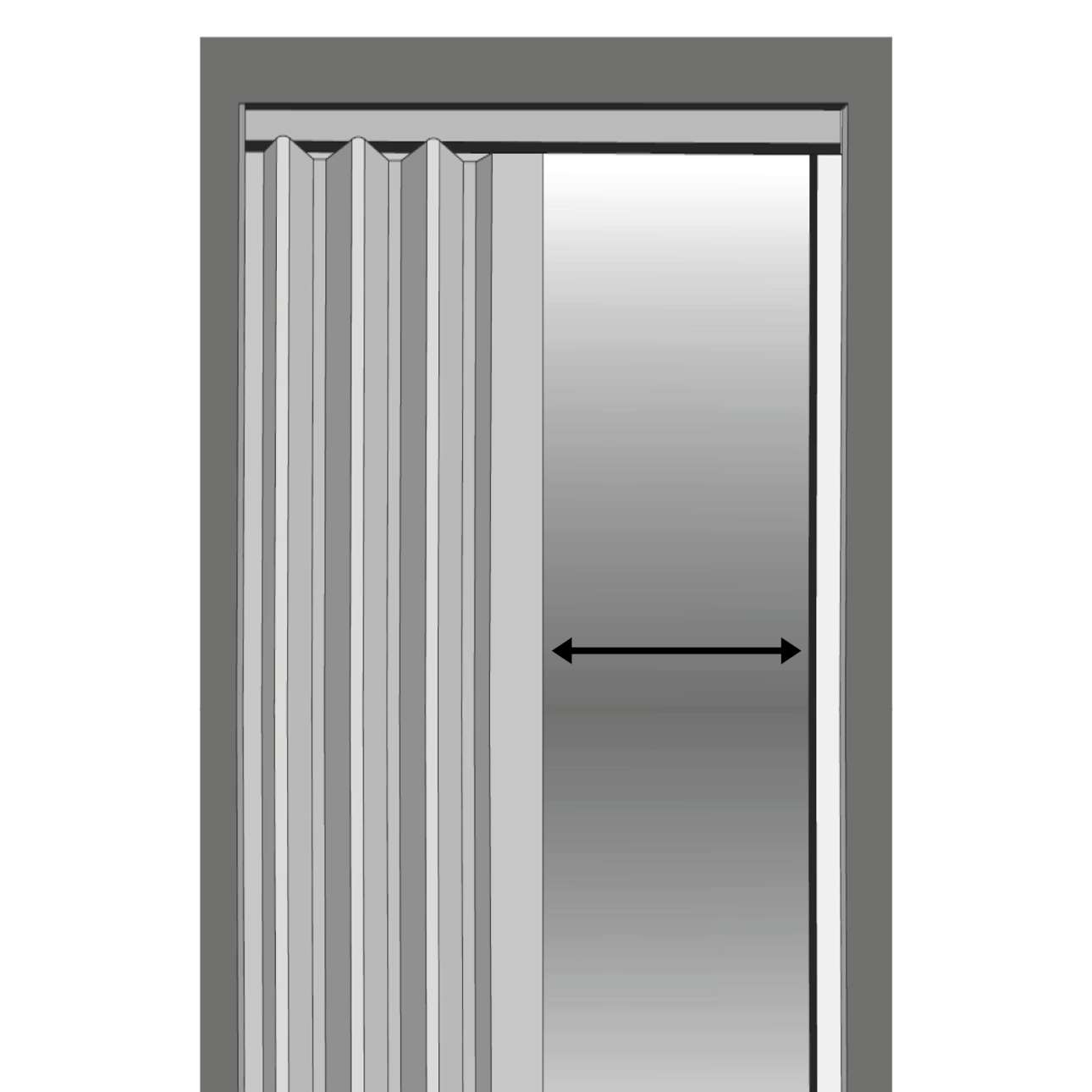 Drzwi Harmonijkowe 004 Jasny Dąb 80 cm