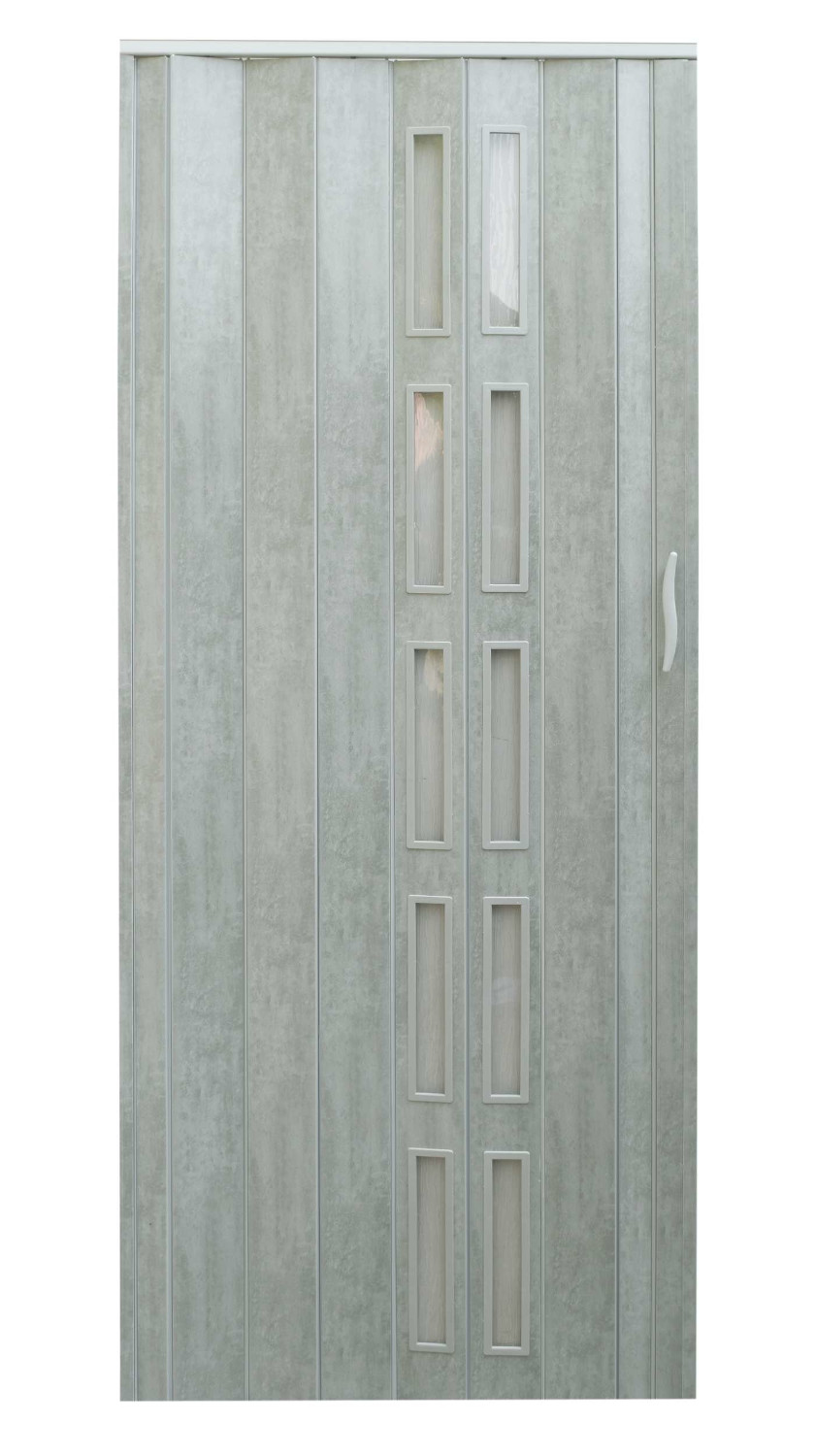  Drzwi harmonijkowe 005S-61-100 beton mat 100 cm