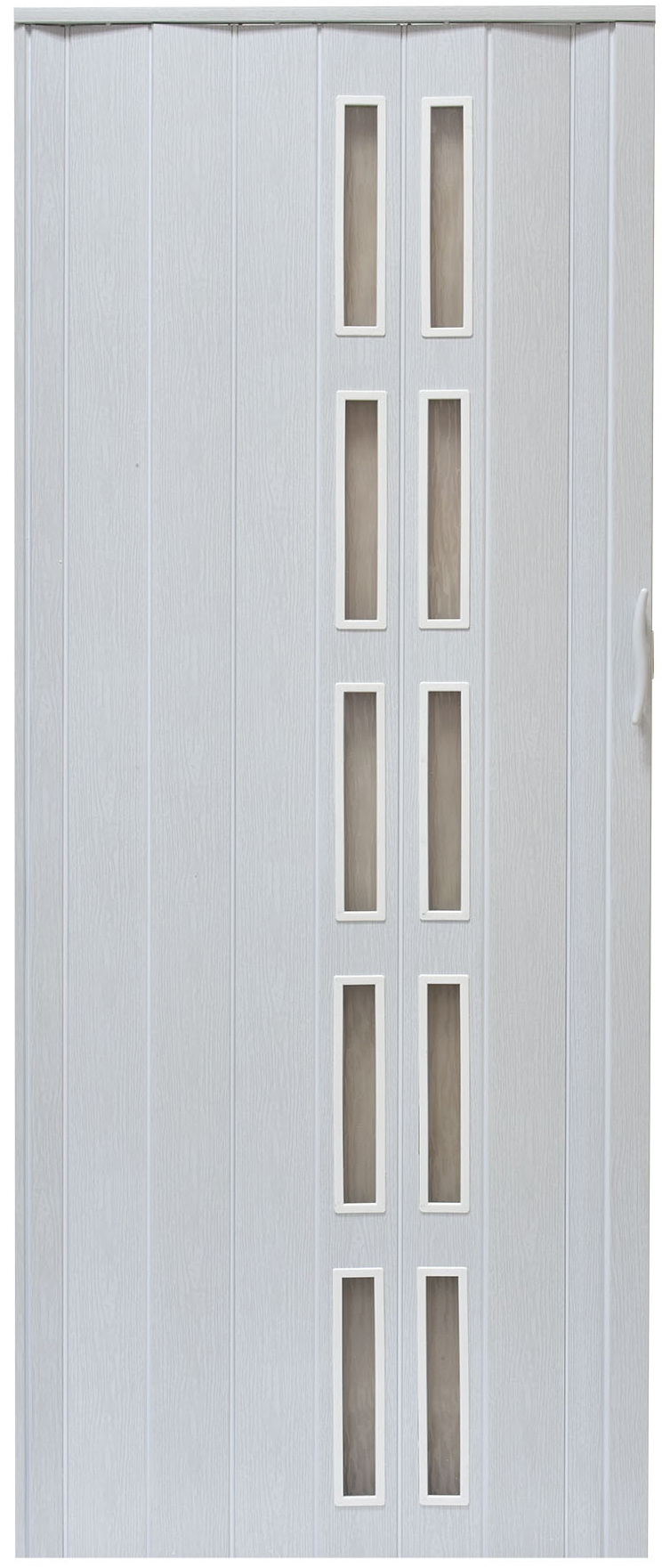 Drzwi Harmonijkowe 005S 49 Biały Dąb Mat 80 cm
