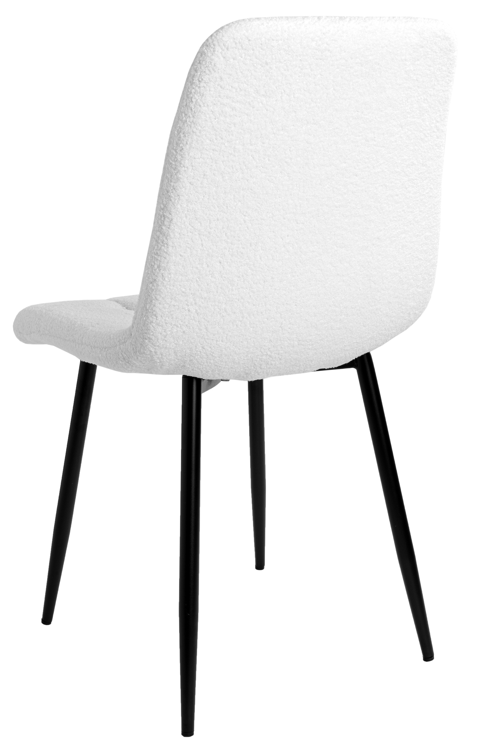 Krzesło DENVER TEDDY boucle białe