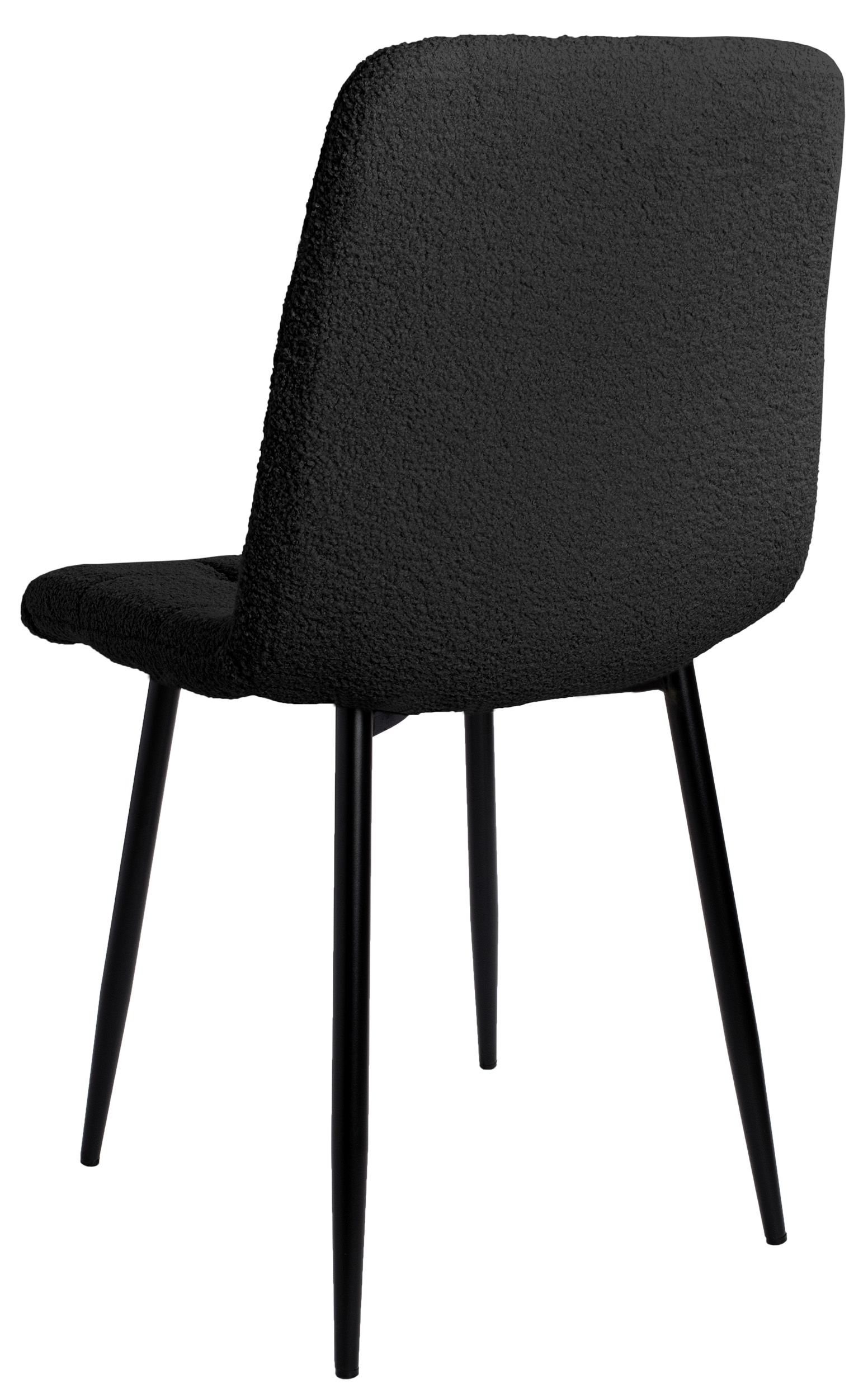 Krzesło DENVER TEDDY boucle czarne