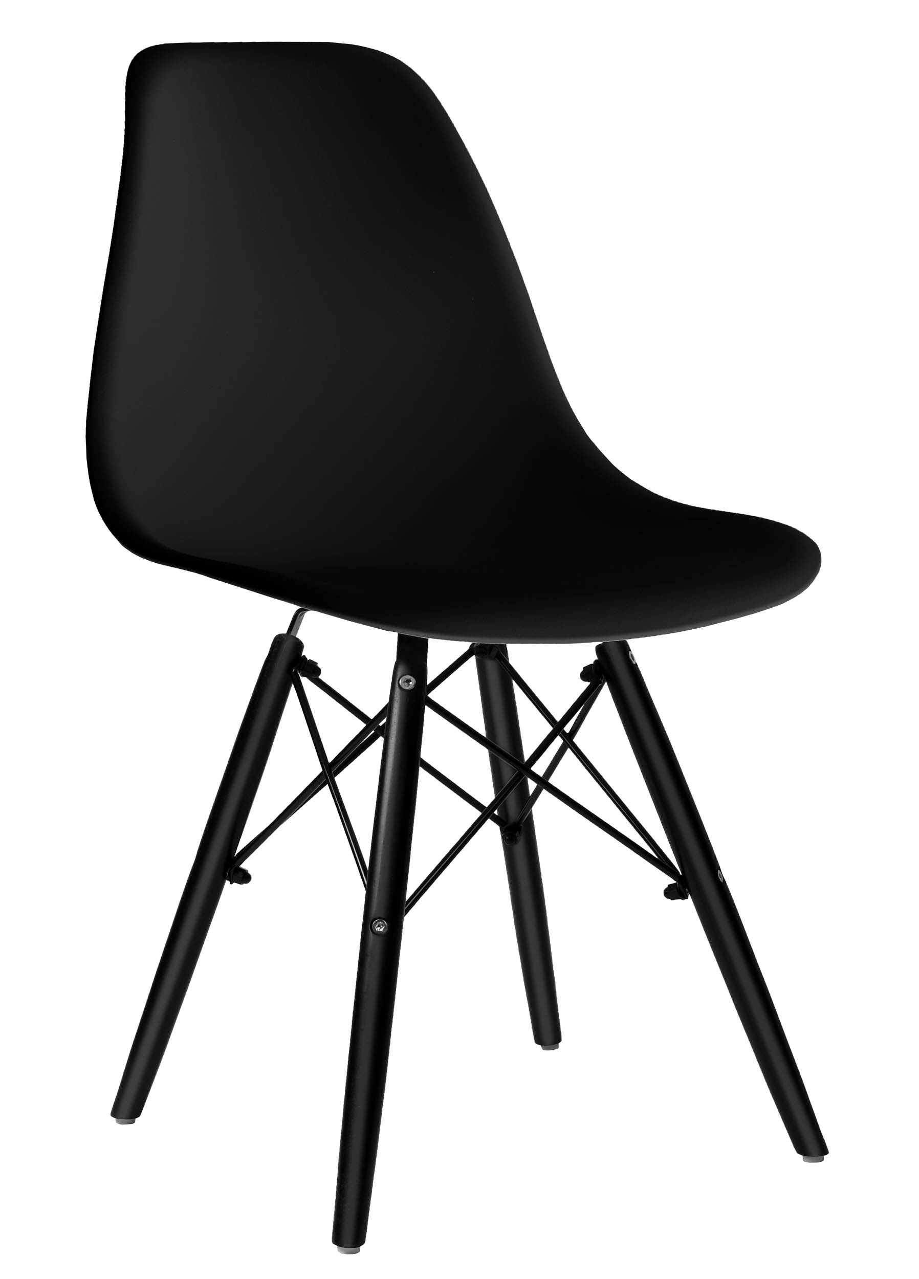 Krzesło skandynawskie PARIS BLACK czarne