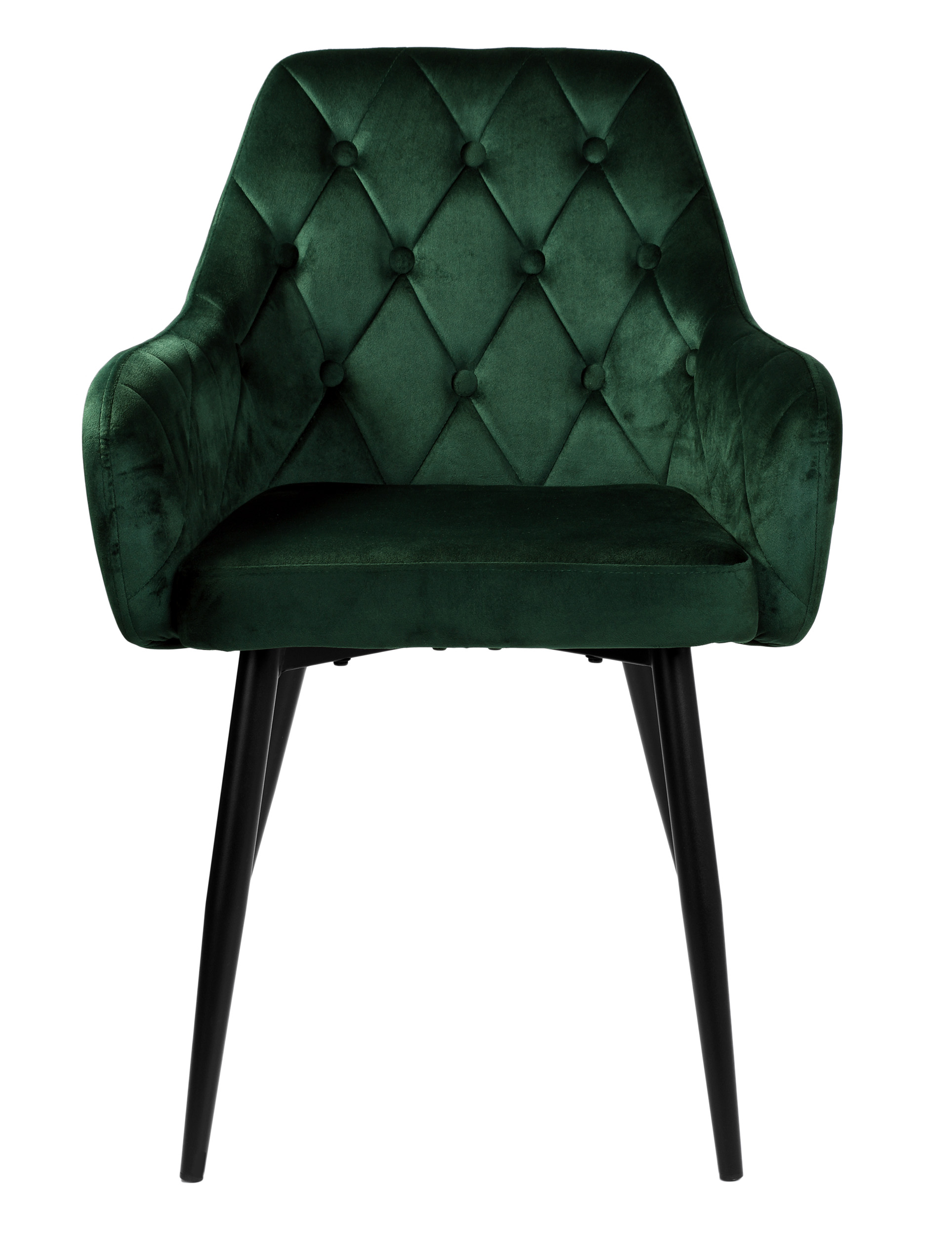 Krzesło aksamitne ATLANTA Velvet Ciemnozielone