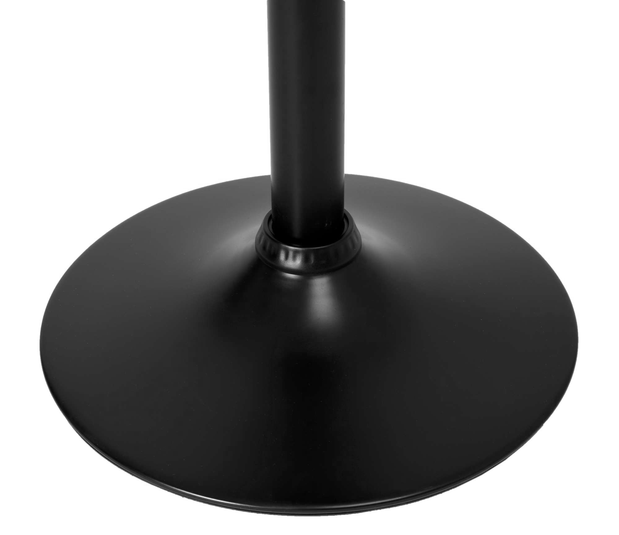 Krzesło barowe BELFAST aksamitne czarne VELVET stabilna podstawa