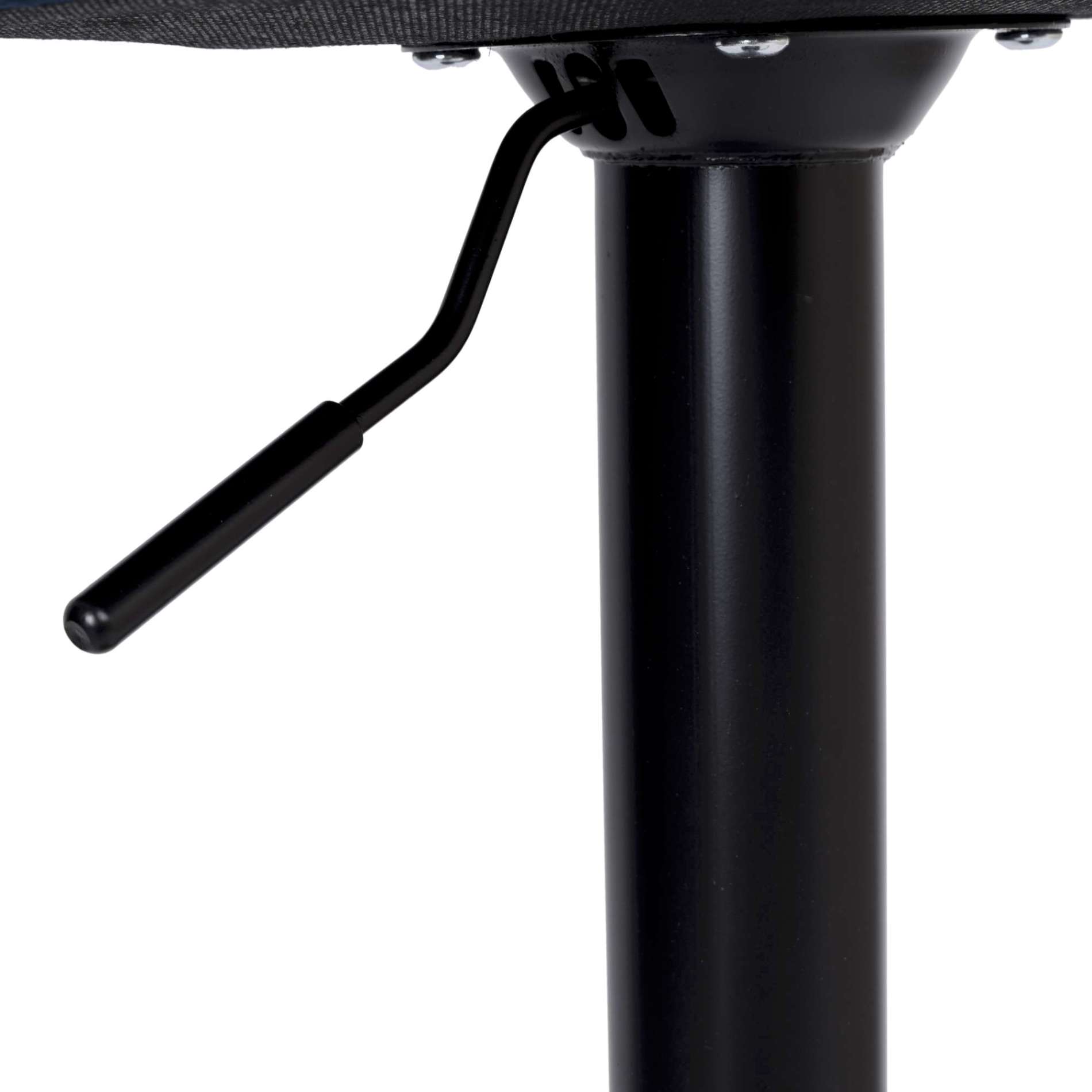 Krzesło barowe CYDRO BLACK aksamitne grafitowe VELVET podnosnik
