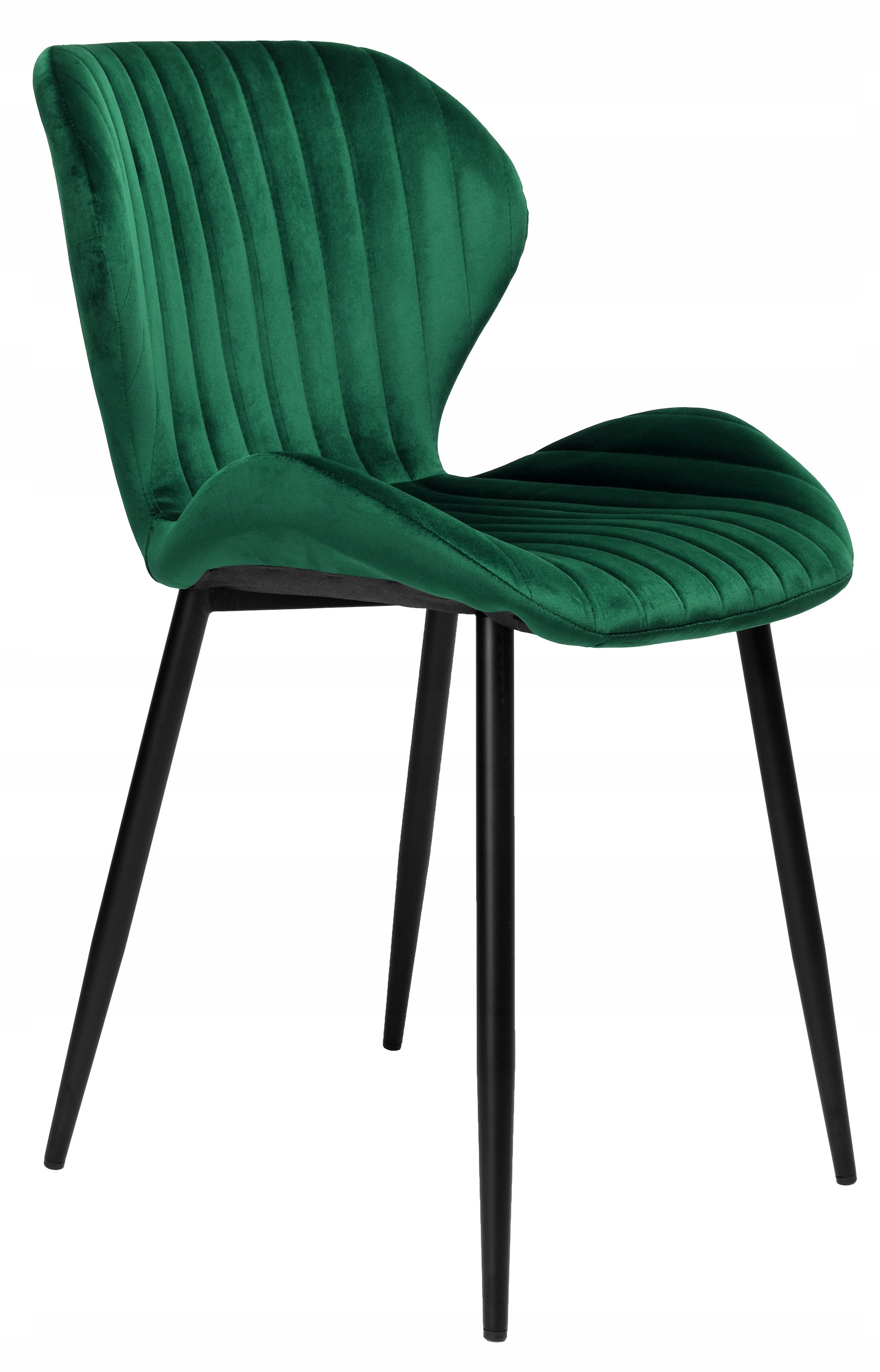 krzeslo tapicerowane aksamitne dallas ciemno-zielone