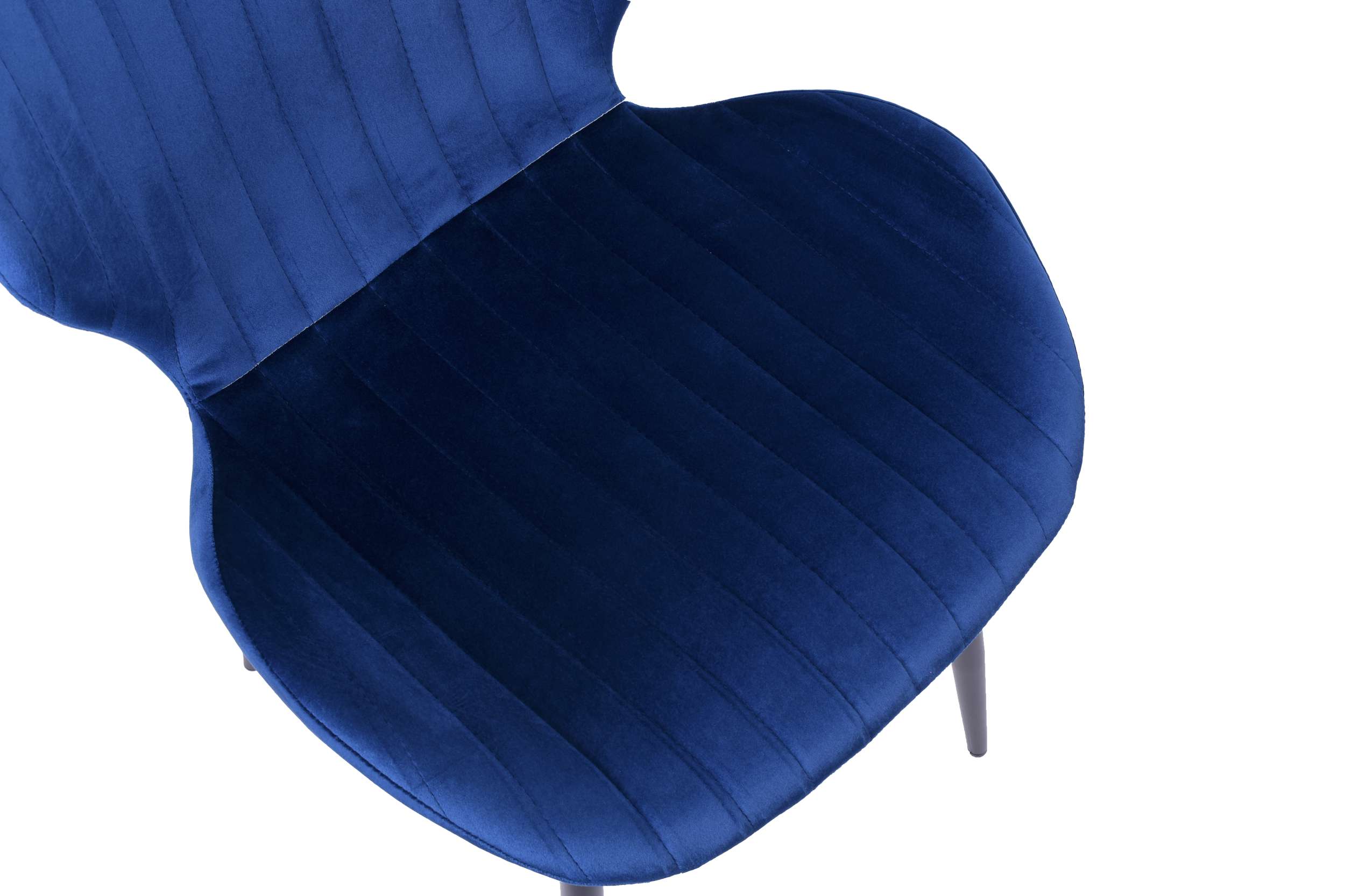 Krzesło tapicerowane DALLAS Kolor: granatowy velvet