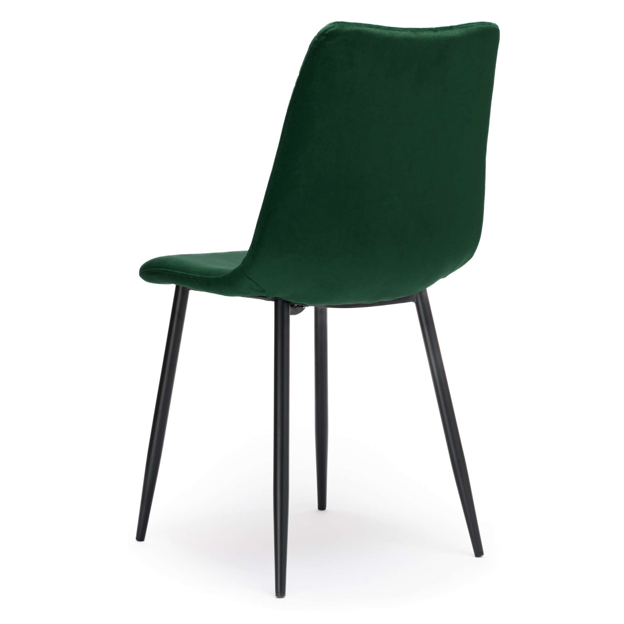 Krzesło aksamitne DOVER ciemnozielone