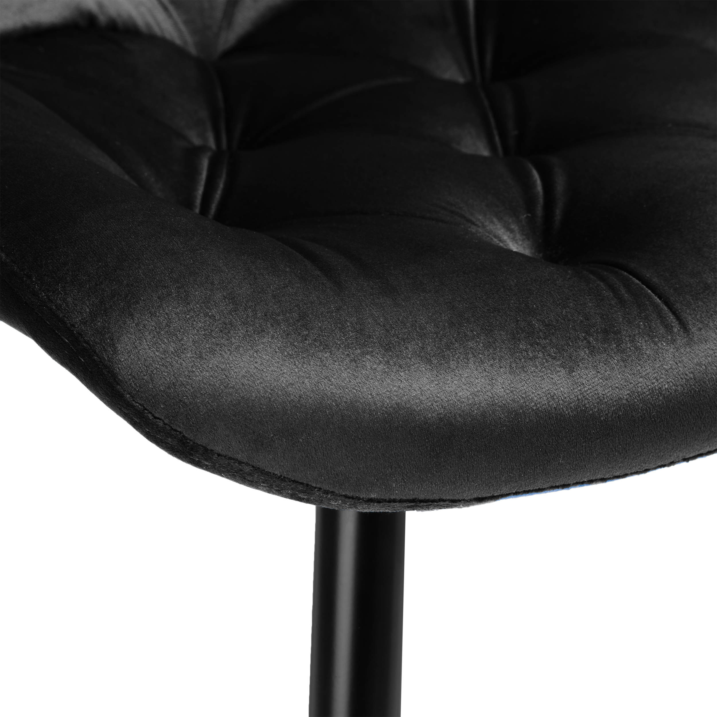 Krzesło aksamitne ELIOT czarne velvet