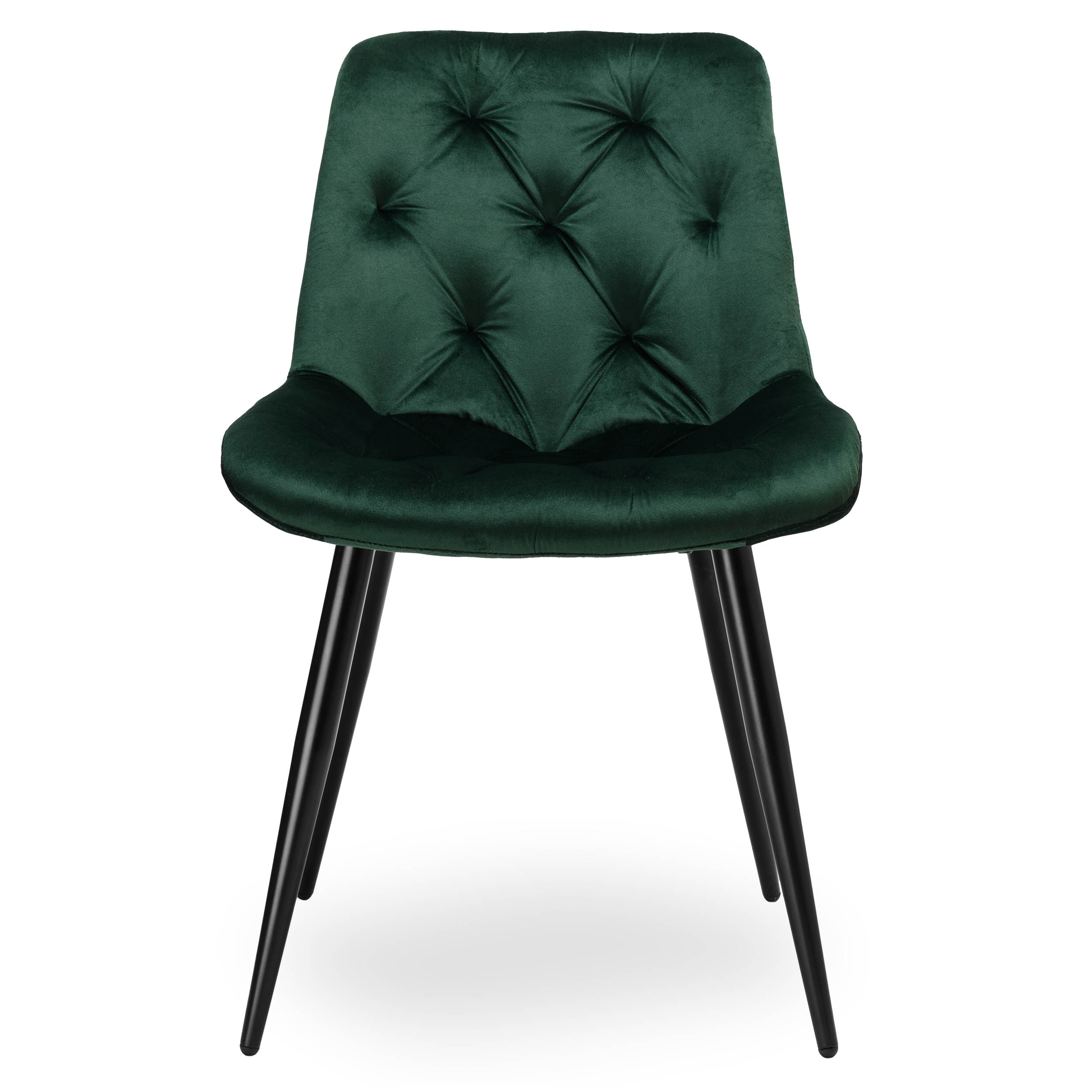 Krzesło aksamitne ELIOT ciemnozielone velvet