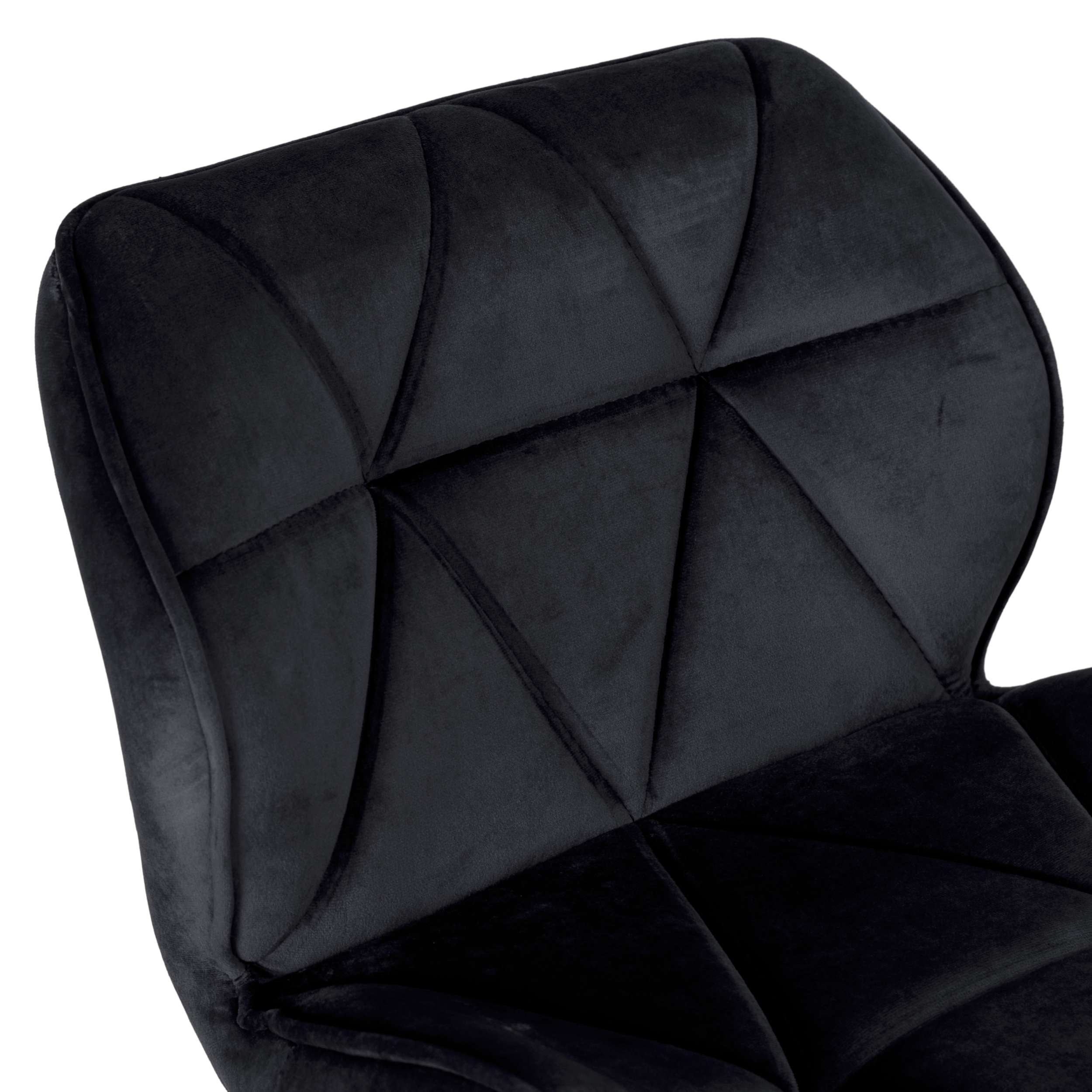 Krzesło barowe GRAPPO aksamitne czarne VELVET