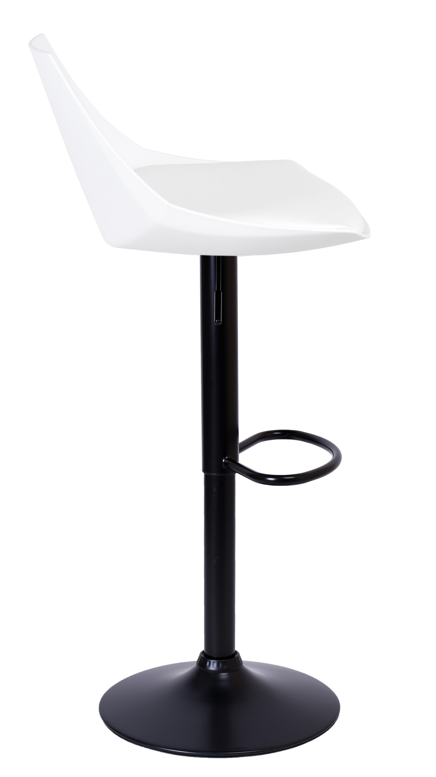 Krzesło barowe MORGANO BLACK białe