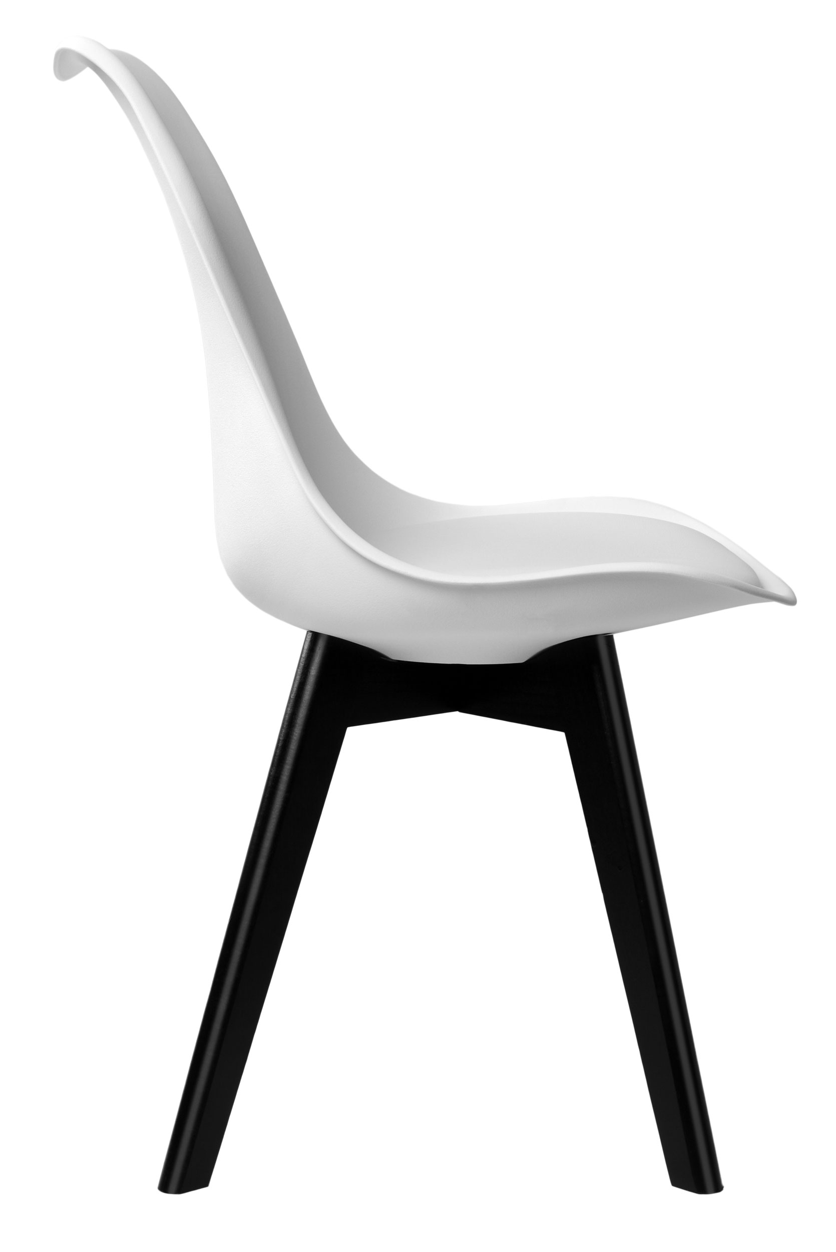 Krzesło loftowe K-NANTES BLACK DSW białe