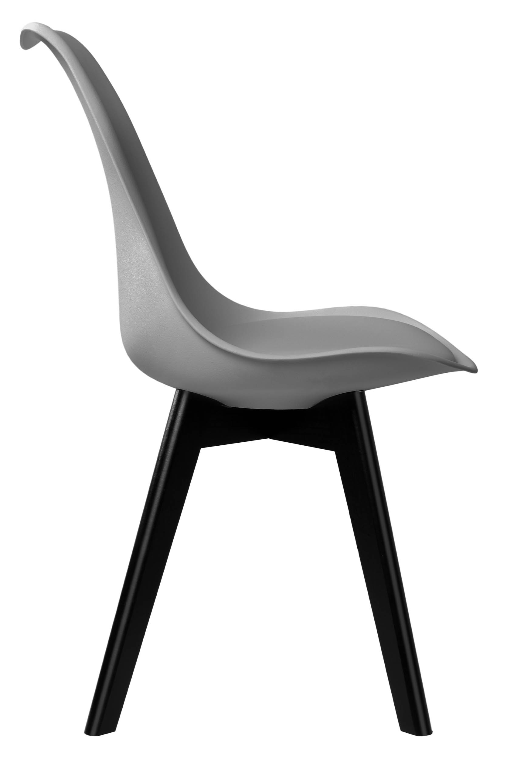 Krzesło loftowe K-NANTES BLACK DSW szare