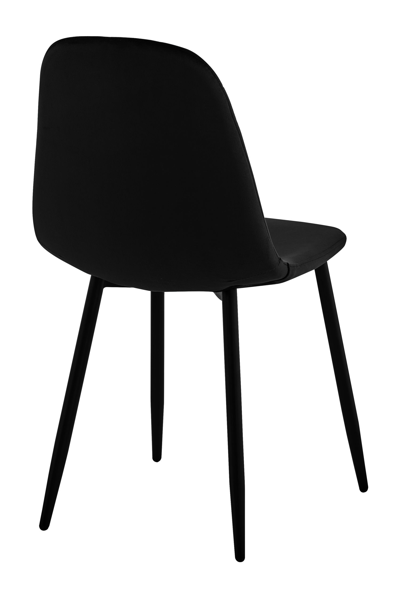 Krzesło aksamitne Orlando Velvet Czarne