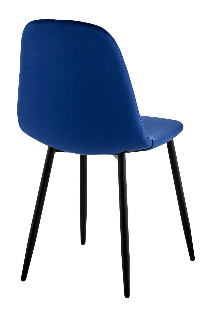 Krzesło aksamitne Orlando Velvet Granatowe
