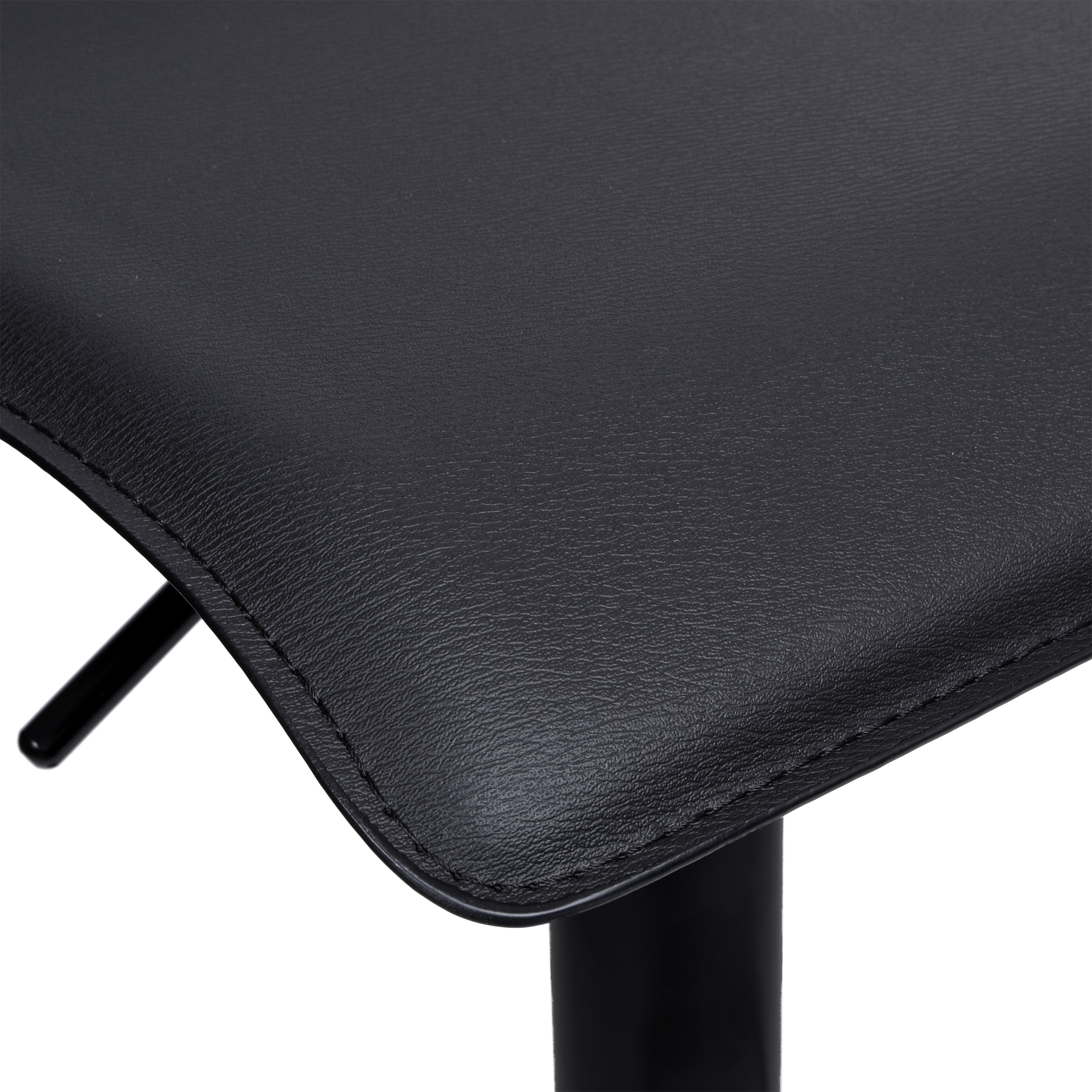 Krzesło barowe PORTI BLACK czarne Velvet