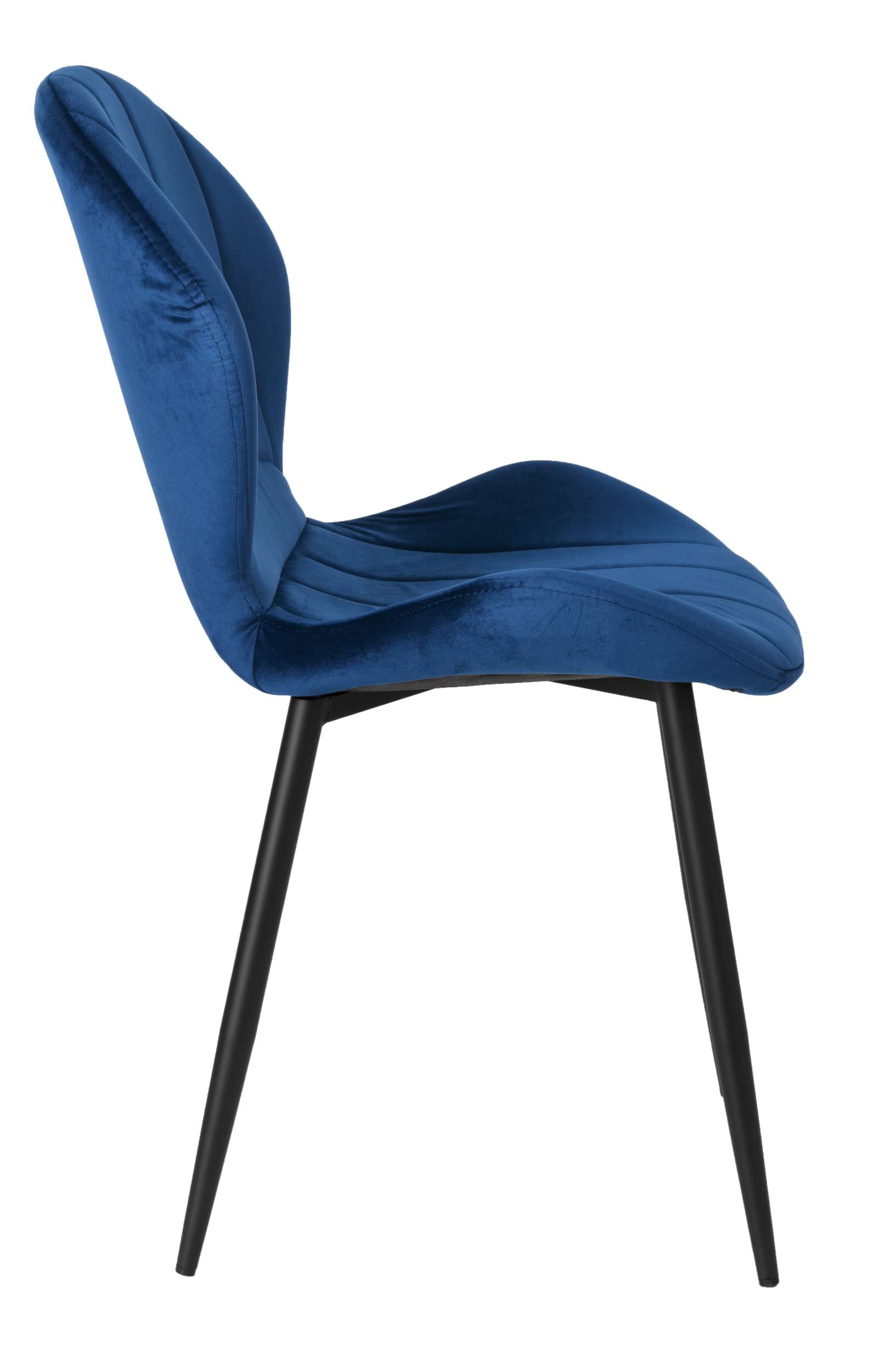Krzesło aksamitne SHELBY Velvet Granatowy