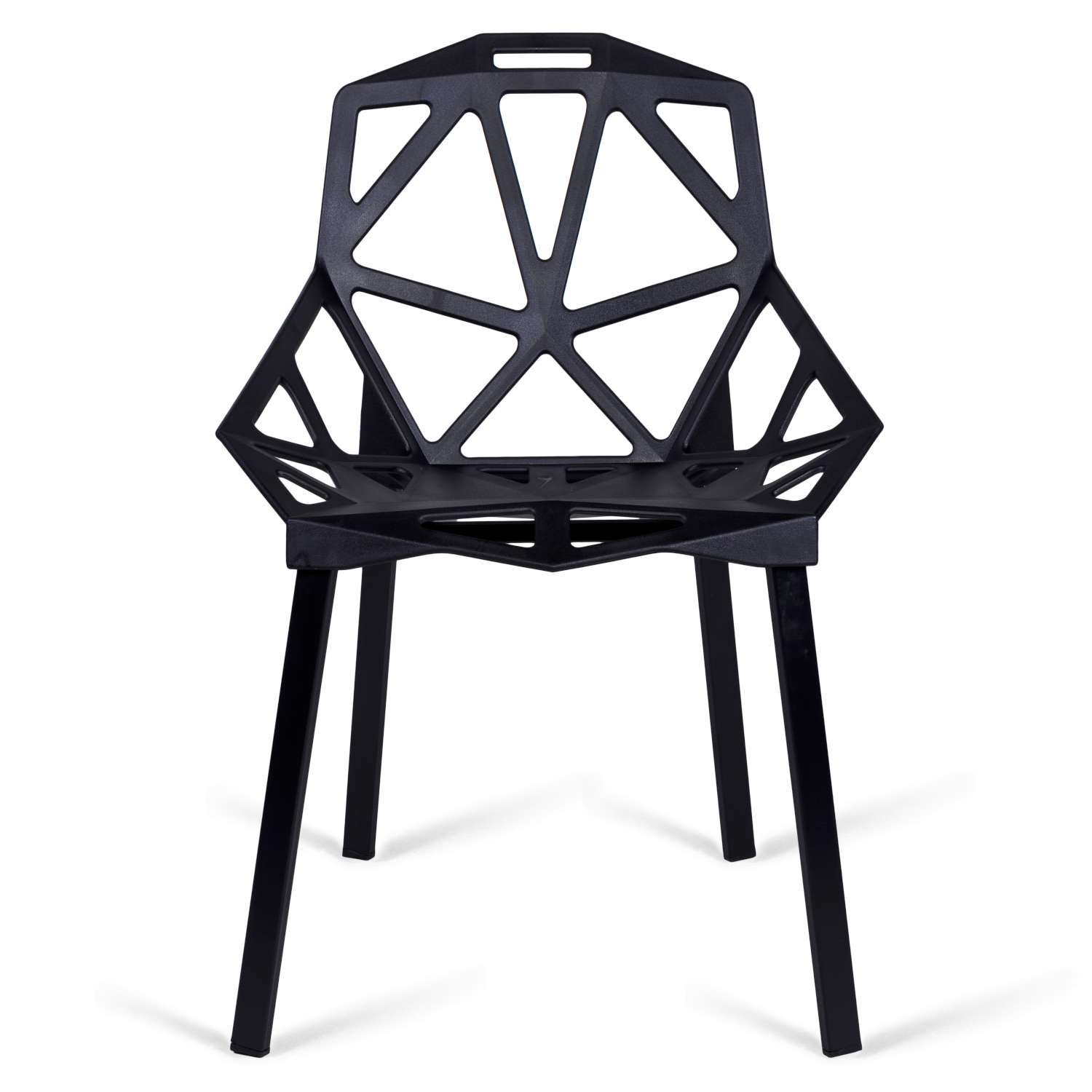 Krzesło ażurowe VECTOR czarne