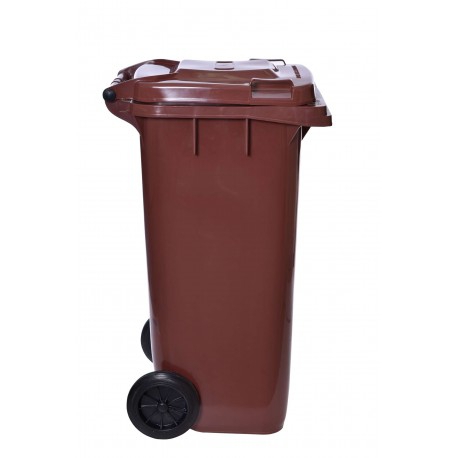 Pojemnik na odpady 240L kosz brązowy
