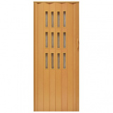 Drzwi harmonijkowe 001S-8671-80 buk mat 80 cm