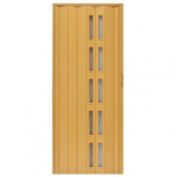 Drzwi harmonijkowe 005S-271-90 jasny dąb mat 90 cm