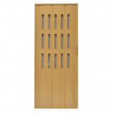 Drzwi harmonijkowe 008S-271-80 jasny dąb mat 80 cm