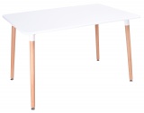 Stół prostokątny Massimo 80x120 cm biały