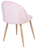 Krzesło aksamitne K-JAZZ VELVET różowe