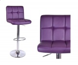 Krzesło barowe ARAKO fioletowe