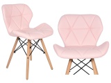 Krzesło K-MURET ECO DSW różowe