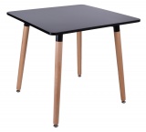 Stół kwadratowy Massimo 80x80cm czarne