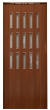 Drzwi harmonijkowe 008S-029-80 mahoń mat 80 cm