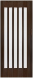 Drzwi harmonijkowe JK033S-305-85 ciemny orzech 85 cm