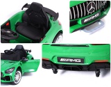 Samochód elektryczny dla dzieci MERCEDES AMG GTR zielony