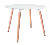 Stół okrągły Massimo100 cm biały