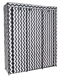 Szafa tekstylna z 10 półkami MIRA MAXI - zebra