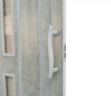 Drzwi harmonijkowe 001S-61-80 beton mat 80 cm