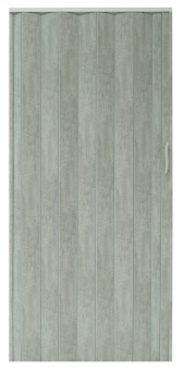 Drzwi harmonijkowe 001P-61-90 beton mat 90 cm