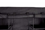 Szafa tekstylna z 10 półkami MIRA MAXI - czarna