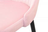 Krzesło aksamitne LORIENT Velvet Różowy