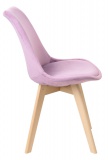 Krzesło welurowe K-NANTES VELVET DSW liliowe