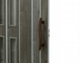 Drzwi harmonijkowe 005S-100-64 dąb grafit mat 100 cm
