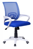 Krzesło biurowe  FB-BIANCO biało-niebieski