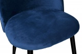 Krzesło aksamitne K-SOUL VELVET granatowe